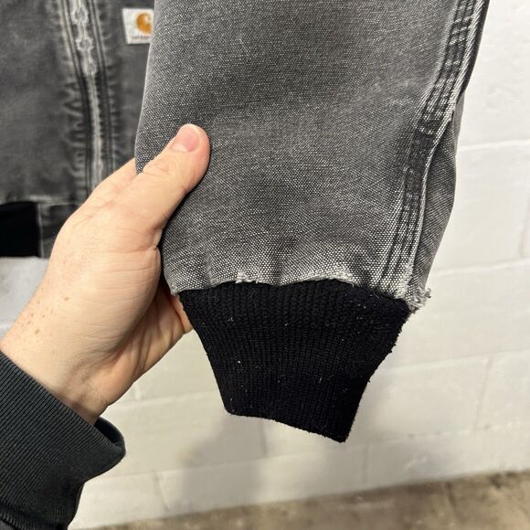 Vintage Carhartt Hooded Active Jacket “Black” WJ130 BLK - Picture 8 of 14